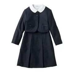 familiar　ファミリア　アンサンブル (半袖シャツ付き)  120cm　カラー：ネイビー