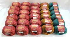 M[宅80]0796 Love & Knit パサージュ・マルチプリント 3色 計30玉まとめ 毛糸 合太タイプ 3玉で編む小物シリーズ 未使用長期保管品