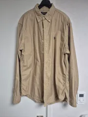 ポロ ラルフローレン クラシックフィット オックスフォード シャツ ベージュ Lサイズ