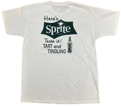 スプライト SPRITE Tシャツ 全2色 昭和 レトロ 厚手 懐かしい フロントロゴ メンズ レディース トップス 半袖 オールシーズン ユニセックス 男女兼用 コットン ゆったりサイズ 瓶 ボトルデザイン メール便 送料無料 SP-T6