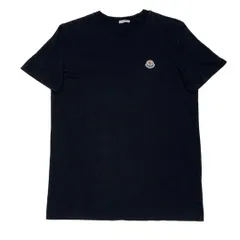 モンクレール　無地　ワッペン　Tシャツ　L ブラック　国内正規品 4S547
