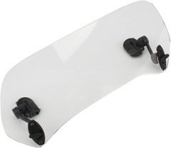lulubelle バイク・オートバイ用 汎用 11.5cmx28cm ウインドシールド 調整可能なクリップ スポイラー ユニバーサル (透明,  11.5x28cm)
