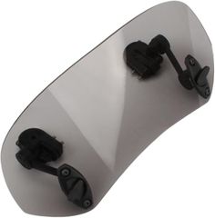 lulubelle バイク・オートバイ用 汎用 11.5cmx28cm ウインドシールド 調整可能なクリップ スポイラー ユニバーサル (グレー,  11.5x28cm)