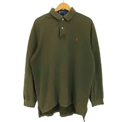 ポロバイラルフローレン Polo by RALPH LAUREN 90s ポニー刺繍 サイドスリット スウェットポロ メンズ import：L 