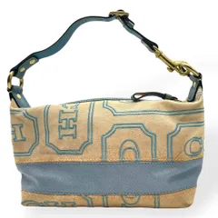 良品　希少　COACH コーチ　ハンドバッグ　アクセサリーポーチ　キャンバス