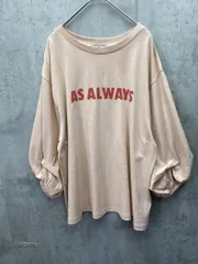 訳あり新品 Samansa Mos 2 サマンサモスモス ロゴプリント 袖タック Tシャツ sizeF/ピンク ■◆ レディース