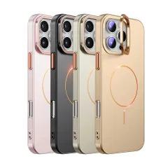 iPhone17 ケース Magsafe対応 レンズスタンド 一体型 iPhone17Pro ケース iPhone17Promax ケース iPhone16 ケース iPhone16Pro ケース iPho