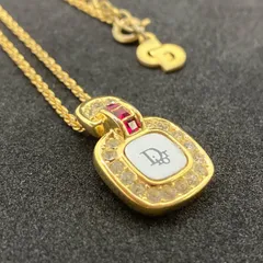 Christian Dior　ディオール　ネックレス　ラインストーン　ゴールド　892