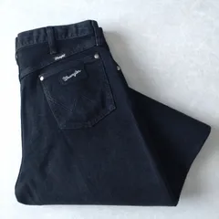 ■古着 Wrangler ラングラー ブラックジーンズ デニムパンツ 黒 実寸W34L30【L5659】