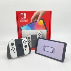 美品 Nintendo Switch 有機ELモデル 2021 [Joy-Con(L)/(R)ホワイト]  HEG-S-KAAAA 付属品完備【C6486-80】