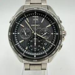 SEIKO  セイコー ブライツ SAGA153 BRIGHTZ 8B82-0AL0 ソーラー電波 クロノグラフ デイト ブラック文字盤 メンズ腕時計  リサイクルマート宇部店