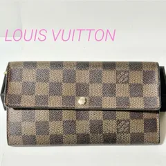 LOUIS VUITTON ルイヴィトン N63209 ダミエ・エベヌ ポルトフォイユ・サラ 二つ折り長財布 B0540110Z