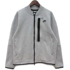 ナイキ NIKE テックフリース ジップアップ ボンバー ジャケット グレー XL CZ1799-063のサムネイル