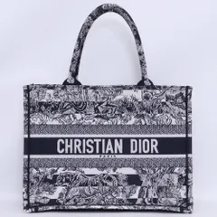 CHRISTIAN DIOR ブックトート ミディアムバッグ ネイビー M1296ZRLP_M928_TU