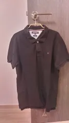 トミーヒルフィガー ブラック 半袖 ポロTシャツ M