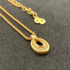新品 K24 純金 トップ足金999刻印ネックレスがs925刻印 45cm - メルカリ