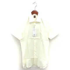 タケオキクチ TAKEO KIKUCHI タグ付き ステンカラー シャツ カジュアル 無地 シンプル 半袖 02 M イエロー /TT