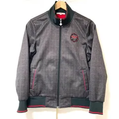 (^w^)b marie claire マリ・クレール 裏起毛 ジップアップ ブルゾン ジャケット ゴルフウェア GOLF チェック柄 スポーツ スポーティ カジュアル ブラック系 レディース サイズ M