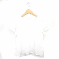 グラシア GLACIER カットソー Tシャツ 丸首 レース 半袖 L 白 ホワイト /TT3