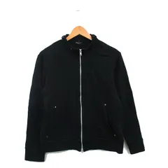 コムサイズム COMME CA ISM ジップアップ ジャンパー ブルゾン コットン M ブラック 黒 /KT25