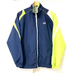 (^w^)b YONEX ヨネックス ジップアップ トラック ジャケット テニス バドミントン 卓球 スポーツ 運動 練習着 トレーニング ランニング ジョギング ジム ネイビー×ライトグリーン メンズ レディース 男女兼用 S
