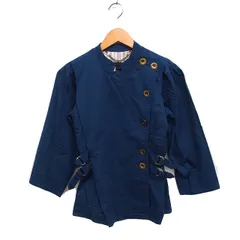 マークバイマークジェイコブス MARC by MARC JACOBS 国内正規品 スタンドカラー ジャケット アウター 7分袖 サイドベルト 無地 コットン 綿 2 ネイビー 紺 /FT24のサムネイル