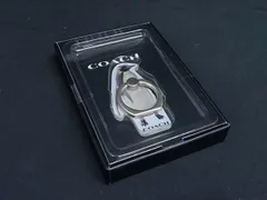 ■未開封■新品■未使用■ COACH コーチ PVC ペンギン スマホリング バンカーリング アクセサリー アイボリー系×シルバー系 DK8968
