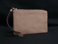 ■美品■ COACH コーチ F58032 レザー リストレット マルチポーチ マルチケース 小物入れ レディース ピンクベージュ系 DM1379