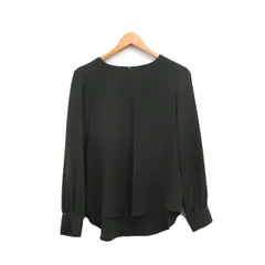 セオリーリュクス theory luxe ブラウス シャツ 長袖 シンプル 40 カーキ /KT34