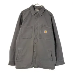 Carhartt カーハート ワークシャツジャケット グレー(メンズ M)中古 古着 X4039