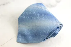 ジバンシィ ブランド ネクタイ ストライプ柄シルクイタリア製 PO メンズ 水色 GIVENCHY ｼﾞﾊﾞﾝｼｰ 【中古】