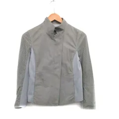 アルマーニエクスチェンジ A/X ARMANI EXCHANGE 国内正規品 レザー ジャケット やぎ革 コットン シンプル S グレー 灰 /KT27のサムネイル