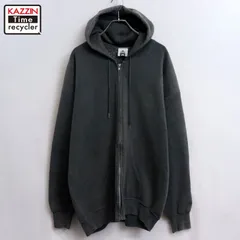 90s USA製 vintage Lee 無地 ジップアップ スウェット パーカー メンズ 表記XLサイズ