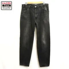 90s USA製 vintage Levi's 550 ブラック デニムパンツ メンズ 表記33×32サイズ