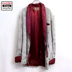 50s vintage 総柄 レーヨン ガウン メンズ XL~サイズ相当 ビッグサイズ オーバーサイズ