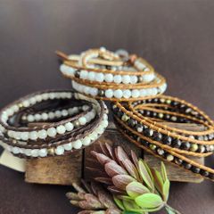 CHAN LUU / チャンルー シードビーズ スターリングシルバー バングル 