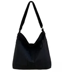 [Electric Circus] かっこいい かわいい おしゃれ プレゼント 人気 レディース メンズ 手提げ 袋 ショルダー トート バッグ ばっぐ カバン かばん 韓国 通勤 通学 旅行 用 斜めがけ 肩掛け ブラック ホワイト 黒 白 ( [ブラック]