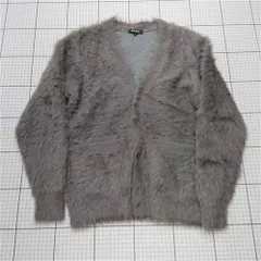 ◇ Θ プラステ PLST フェザーヤーンカーディガン グレー系 S レディース E  【1602130010912】