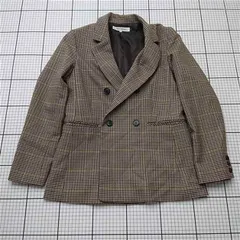 ◇ Θ ナチュラルビューティーベーシック NATURAL BEAUTY BASIC チェック柄テーラードジャケット S レディース E  【1602130010745】