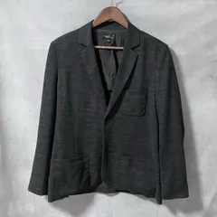 agnes b. HOMME アニエスベーオム ポリエステルリネン 極薄 清涼素材 肩パッド入り 2B テーラードジャケット size.T2 (M) グレー 日本製