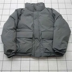 ◇ ⊇ ジーユー GU 中綿ブルゾン グレー系 Lサイズ メンズ E  【1602130011216】