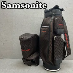 サムソナイト　ゴルフ　キャディバッグ　カート式　約9型　ブラウン　茶系　Samsonite サムソナイト ゴルフ キャディバッグ カート式 約9型 ブラウン 茶系