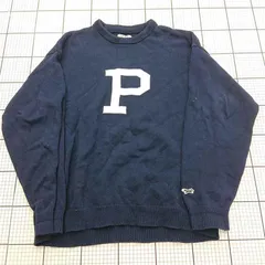 ◇ Θ ペニーズ Penneys SportsWear フォックスコレクション Pロゴ ニットセーター メンズ L ネイビー系 E  【1602130011704】のサムネイル