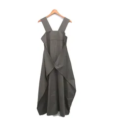 アダムエロペ Adam et Rope' ジャンパースカート ロング ストライプ F カーキ /KT24