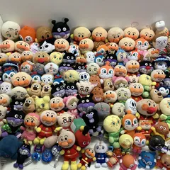 ◆アンパンマン 約180点 まとめ商品 ぷりちぃビーンズ ぬいぐるみ おもちゃ ミニぬいぐるみ など しらたまさん ムクちゃん かばおくん 現状品