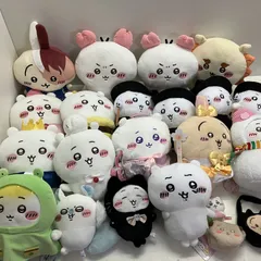 ◆ちいかわ 22点 まとめ商品 ぬいぐるみ シーサー うさぎ ラッコ モモンガ ヒロアカコラボ エニマイくじ など 現状品