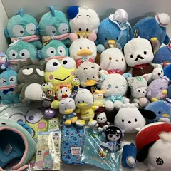 ◆ Sanrio サンリオ 約40点 まとめ商品 はぴだんぶい ぬいぐるみ マスコット 雑貨など ハンギョドン ポチャッコ けろっぴ など 現状品