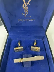 格安出品！　イヴ・サンローラン　タイピンカフスセット　K226-3