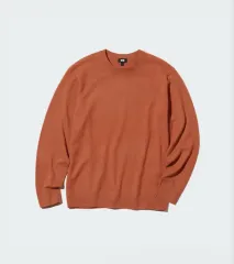 (新品) UNIQLO ユニクロ U カシミア クルーネック セーター ニット オレンジ L