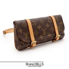 美品 LOUIS VUITTON ルイ・ヴィトン ポシェット・マレル クラッチ ウエストバッグ M51159 モノグラムキャンバス ブラウン ユニセックス